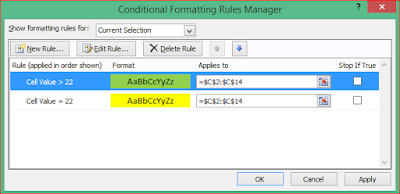 Conditional Formatting with Multiple Rules