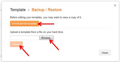 unggah template blogspot