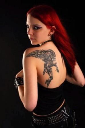 women tattoos angel tattoos