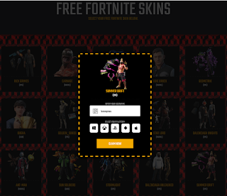 Free skins generator fortnite via Fortbob.com