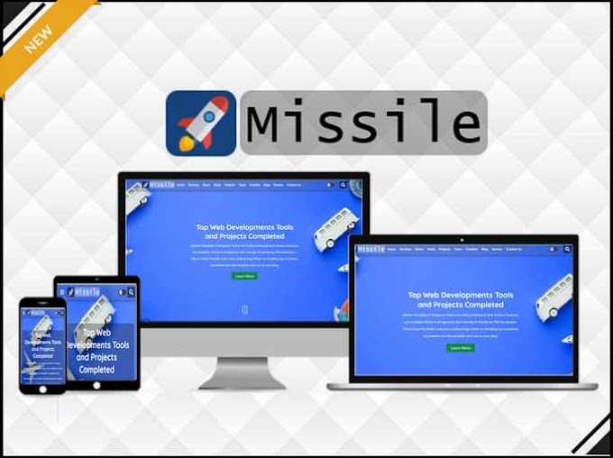 Missile - Portfolio & Responsive Blogger Template - Responsive Blogger Template Free Download Premium