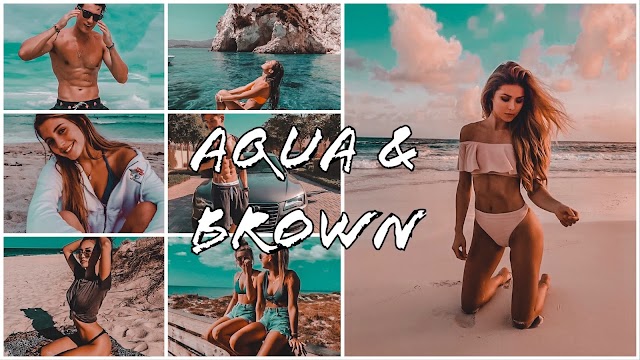 Aqua & Brown lightroom preset free dng