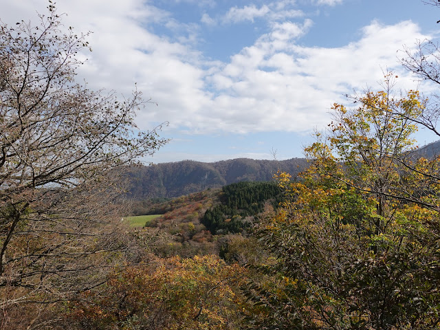 大山の香取の山道からの眺望