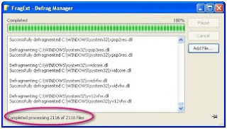 Menggunakan Fragext untuk Defrag file windows anda secara parsial