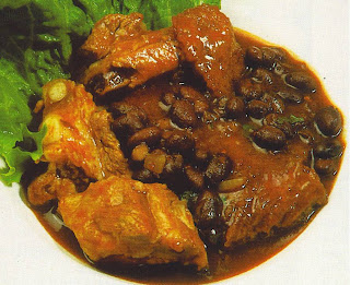 RECETA COCINA FRIJOLES CON CARNE Y CHILE ANCHO