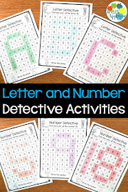 Letter and Number Detective Activities | Apples to Applique