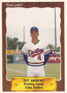 Jeff Andrews 1990 Tulsa Drillers card