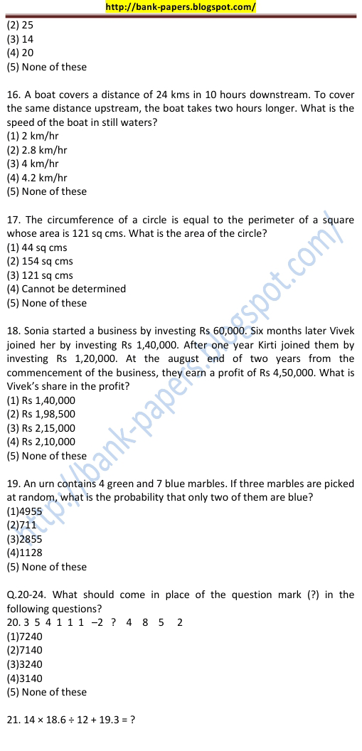 Biratlaxmi Bikas Bank Ltd. Sample Question Papers