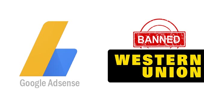 Google Adsense, western union, google publishers, admob, adword, google payments