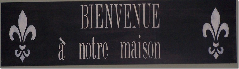 Bienvenue Sign 013