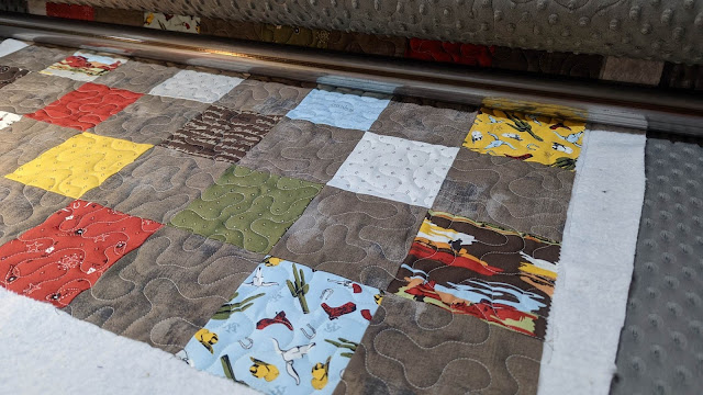 Meander quilting