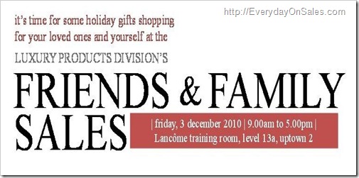 Loreal_Luxury_Divison_Friend_Family_Sale