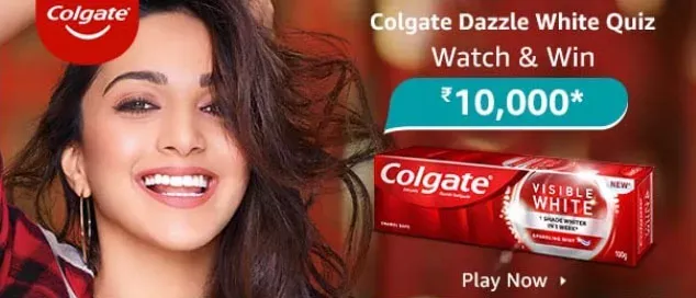 Colgate Dazzle White Quiz 