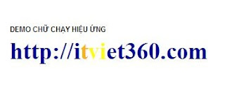 màu chạy theo chữ, thủ thuật blogspot