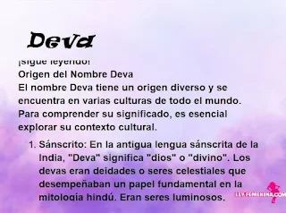 significado del nombre Deva