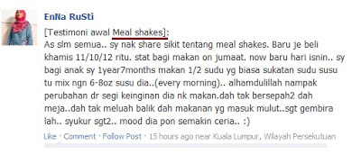 kebaikan mealshakes shaklee