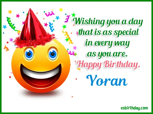 Yoran Happy birthday