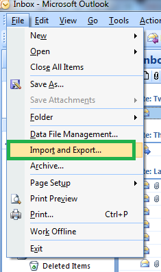 import calendar in outlook