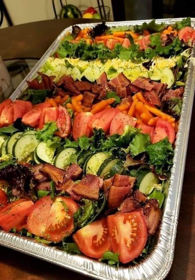Easy 7 Layer Dip Salad for dinner 😍