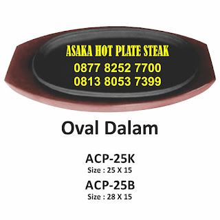 Plat Panas berbentuk oval ,hotplate oval,hotplate oval alur murah,jual Hotplate Steak Oval Alur,steak hotplate, hot plate steak murah, beli hot plate steak, hotplate steak , jual hotplate