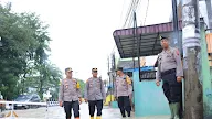 Kapolres Tebing Tinggi Tinjau Lokasi TPS Terdampak Banjir