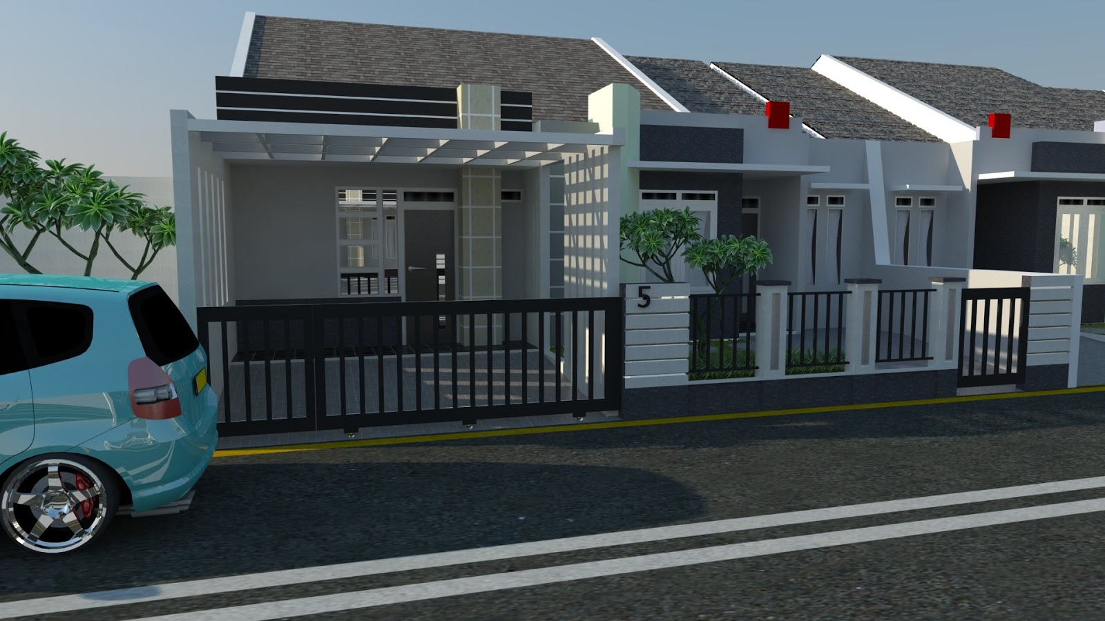 Desain Rumah Ibu DiniYasmin Bogor Exterior Interior Jasa