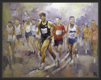 MARATON-ATLETISMO-DEPORTE-PINTURA-ERNEST DESCALS