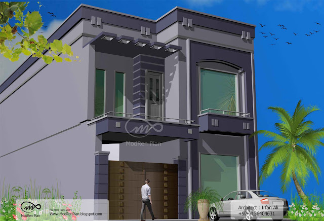 Indian home design | 5 marla front elevation