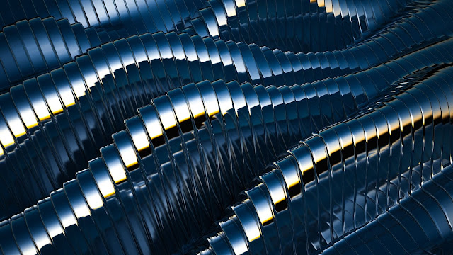 Abstract, Metal Curves, Waves