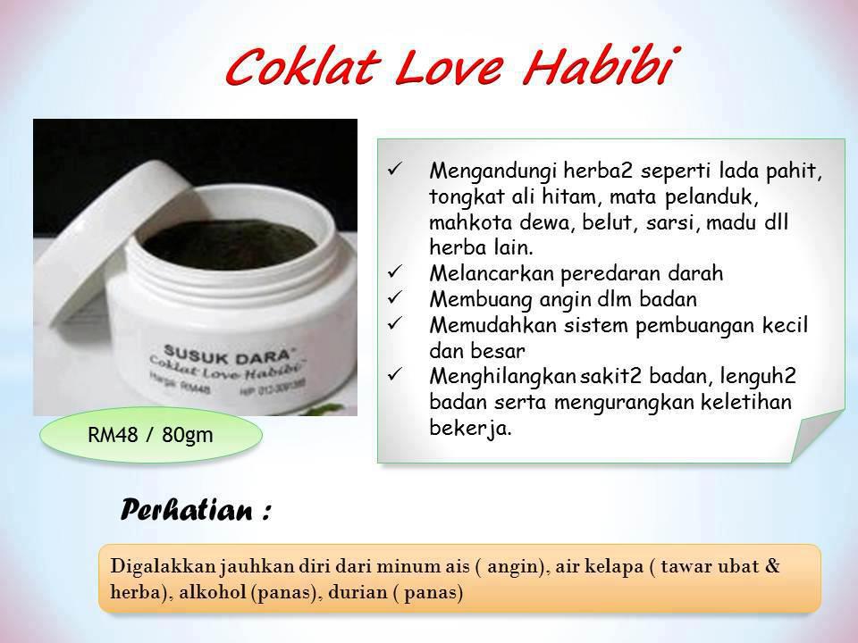 JAMU SUSUK DARA EFFADILA PUCHONG: COKLAT LOVE HABIBI - CLH 