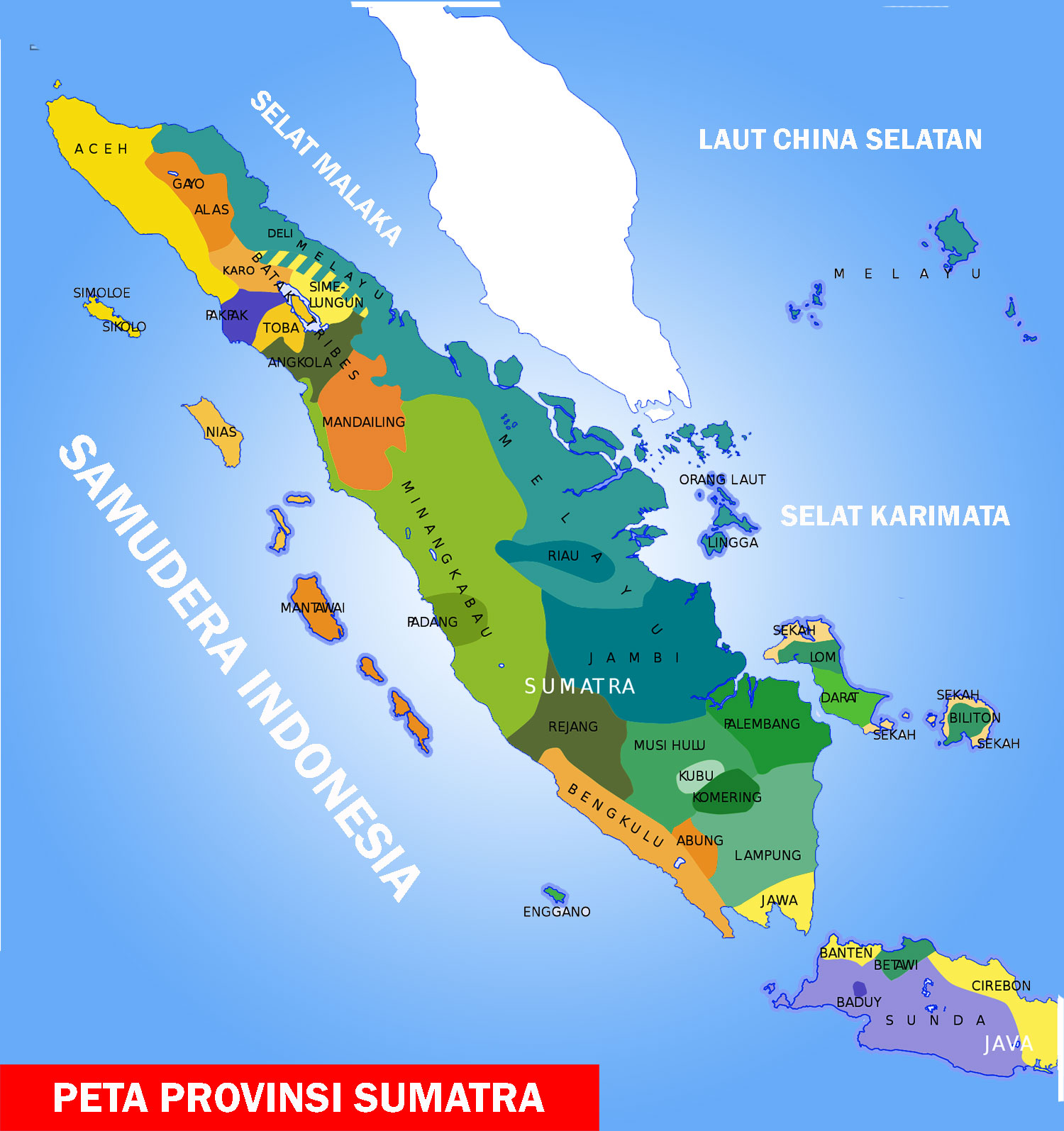  Peta  Sumatra Lengkap 10 Provinsi Sejarah Negara