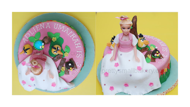 KEK BARBIE & ANGRY BIRDS, bukit jelutong, shah alam 