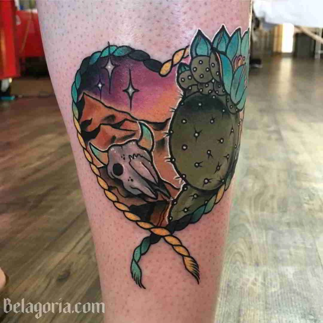 Un tatuaje new School para mujer muy colorido