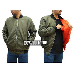 Jaket Bomber Waterproof Taslan Army