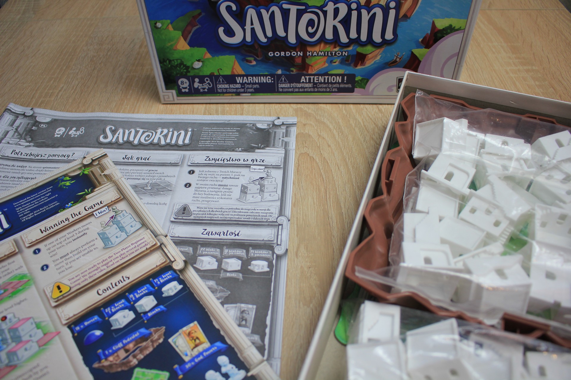 Santorini - recenzja gry planszowej - logicznej