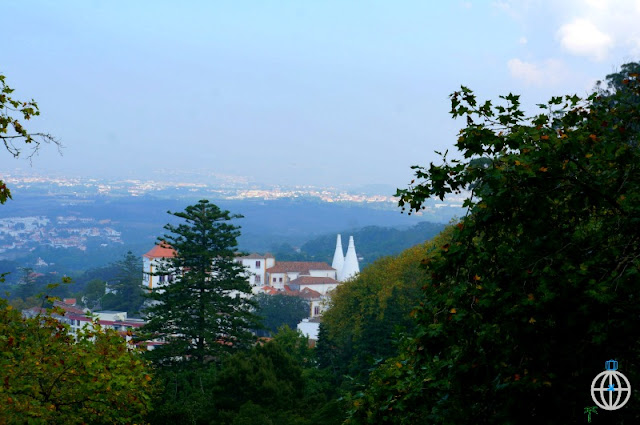 palacio nacional sintra z góry