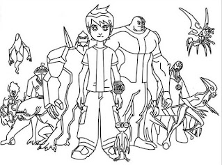 Desenhos do Ben 10 para colorir