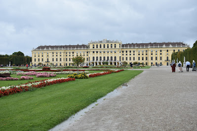 Palácio de Schönbrunn em Viena, Austria, jardins do palacio