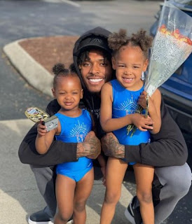 Jalen Ramsey with his two kids