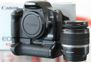 Jual Kamera Canon Eos 450D Fullset + Lensa