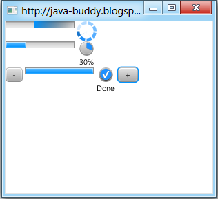 JavaFX 2.0: ProgressBar and ProgressIndicator