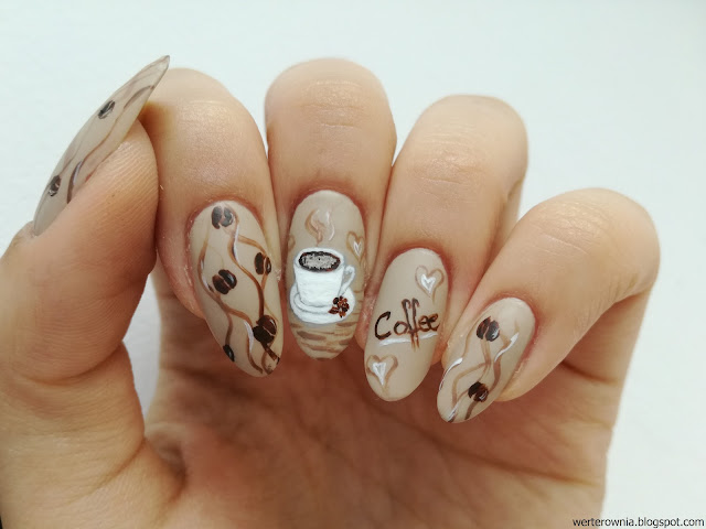 coffee nail art