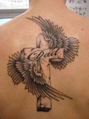 Christianity Tattoo-back cross tattoo3#