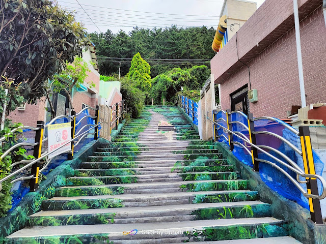 Jalan-jalan di Huinyeoul Culture Village, Busan