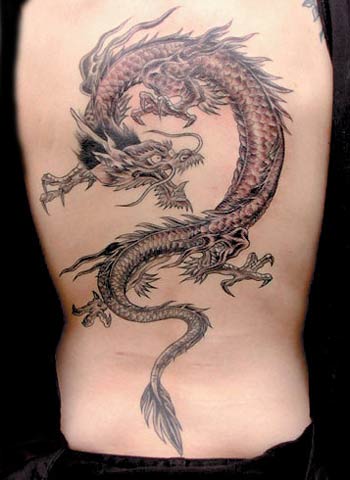 cute dragon tattoo designs flower girl for the whole body was in the back