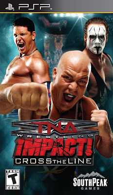 Free Download TNA Impact Cross the Line PSP Game