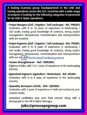 Large Vacancies For UAE & Qatar