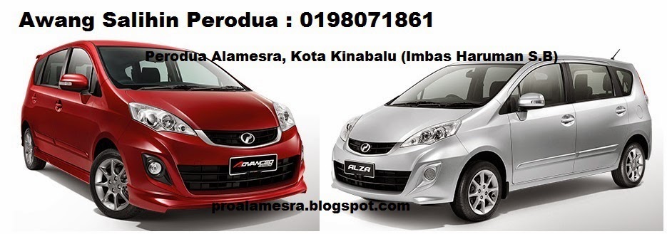 Kereta Perodua Axia, Myvi dan Alza Kota Kinabalu Sabah 