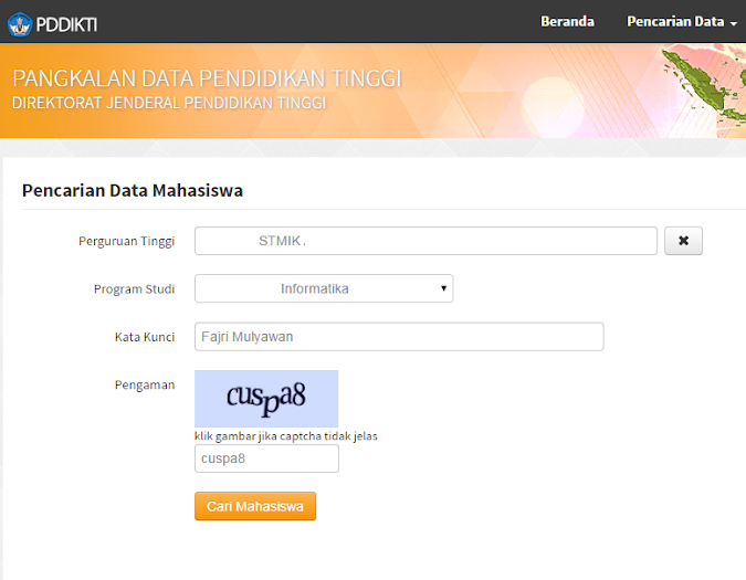 CARA MELIHAT STATUS MAHASISWA DI DIREKTORAT JENDERAL PENDIDIKAN TINGGI