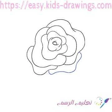 كيفية رسم وردة بسيطة